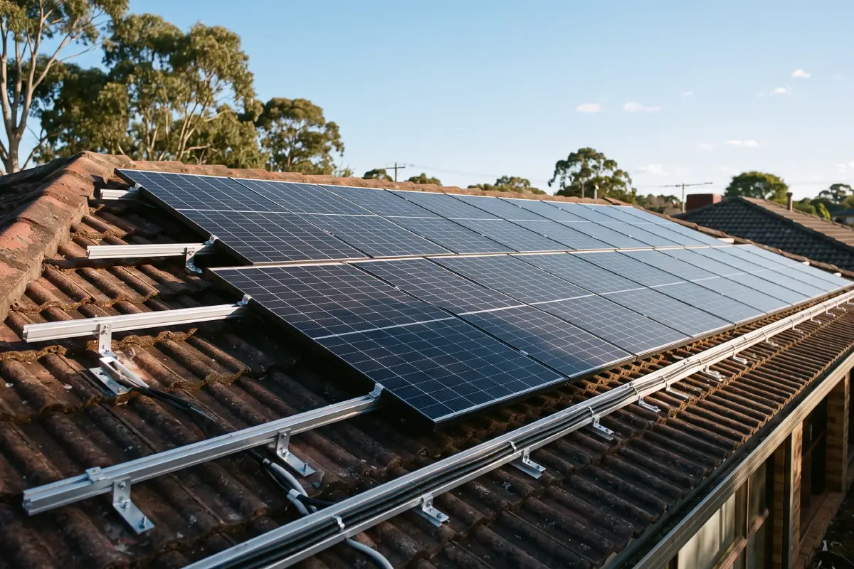 Solar panels installed on a suburban roof, a common site for hidden installation problems